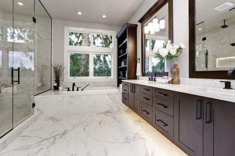 Elegant Bathroom with Marble Accents